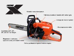 ECHO CS-7310PW-28G 73.5cc Chainsaw w/ 28" Bar & Chain w/ Wrap Handle - ECH CS-7310PW-28G