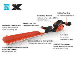 ECHO DHCS-2800R1 56V 28" Straight Shaft Hedge Trimmer w/ Battery & Charger - ECH DHCS-2800R1