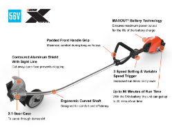 ECHO DPE-2600BT 56V Professional Stick Edger Bare Tool - ECH DPE-2600BT