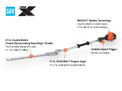 ECHO DSHC-2600R2 56V Shaft Hedge Trimmer - ECH DSHC-2600R2