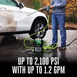 EGO HPW2105 2100 PSI 56V Compact Pressure Washer w/ 6.0Ah Battery & 320W Charger - EGO HPW2105