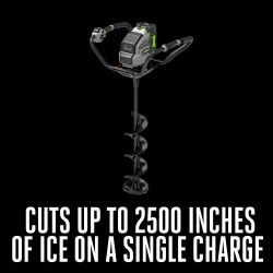 EGO IG0804 56V 8" Ice Auger Kit w/ 5.0Ah Battery & 320W Charger - EGO IG0804