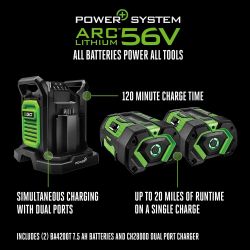 EGO MB1005-2 Mini Bike Kit w/ (2) 7.5Ah Batteries & 560W Dual-Port Charger - EGO MB1005-2