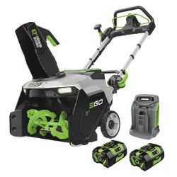 EGO SNT2124 21" Single Stage Snow Blower Kit w/ 2 6Ah Batteries and Charger 