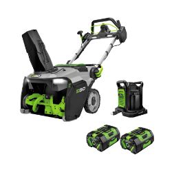 EGO SNT2134 21" 56V Electric Single-Stage Snowblower Kit w/ (2) 6.0Ah Batteries & 560W Dual Port Charger - EGO SNT2134