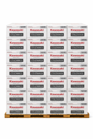 Kawasaki 99969-6082C X5040 1 Pallet (105 Cases) of 48 Bottles of 2.6 oz of K-Tech Blend 50:1 2 Cycle Oil - 1 Gallon Mix 