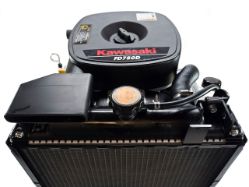 Kawasaki FD750D-S00S 750cc 1-1/8" x 3-15/16" 25hp Liquid Cooled Engine w/ Muffler - KAW FD750D-RS00S