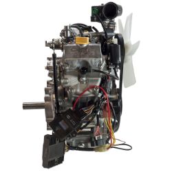 Kawasaki FD851D-S01S 851cc 1-1/8" x 3-15/16" 31hp Ventrac Replacement Engine without Muffler - KAW FD851D-NS01S