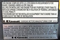 Kawasaki FH580V-S35S 580cc 1-1/8" x 3-15/16" 19hp Ferris Replacement Engine w/ Canister Air Filter - KAW FH580V-GS35S