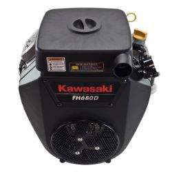 Kawasaki FH680D-S08S 680cc 1-1/8" x 3-15/16" 23hp Engine without Muffler - KAW FH680D-JS08S