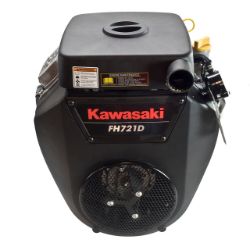 Kawasaki FH721D-S01S 721cc 1-1/8" x 3-15/16" 25hp Electric Start Standard Engine with Muffler  - KAW FH721D-LS01S