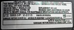 Kawasaki FR600V-S20S 600cc 1" x 3-5/32" 18hp Residential Engine without Muffler - KAW FR600V-DS20S