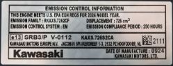 Kawasaki FR691V-S18S 691cc 1-1/8" x 3-15/16" 23hp Standard Engine without Muffler - KAW FR691V-HS18S