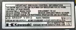 Kawasaki FS730V-S70S 730cc 1-1/8" x 4-9/32" 24hp Spider Engine without Muffler - KAW FS730V-CS70S