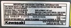Kawasaki FX541V-S06S 541cc 1-1/8" x 4-9/32" 16.5hp Engine w/ Muffler - KAW FX541V-ES06S