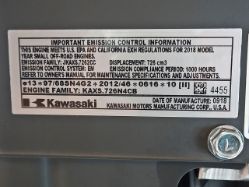 Kawasaki FX651V-S08S 651cc 1" x 3-5/32" 20.5hp Engine w/ Canister Air Filter - KAW FX651V-FS08S