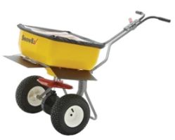 SnowEx SP-85SS 160lb Capacity Heavy-Duty Broadcast Spreader with Stainless Steel Frame - TRY SP-85SS
