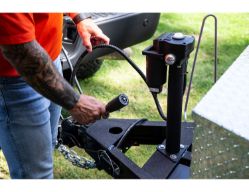 Buyers Products 0093500 3500# 12-Volt Electric Jack with 18" Travel & Manual Crank Over-ride - BUY 0093500