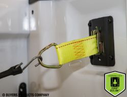 Buyers Products 01080 2" x 6" Rope Ring Tie Down Strap with E-Track Fitting - BUY 01080