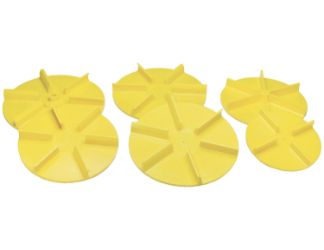 Buyers Products 1308906 24" Yellow Poly Spinner, CCW 
