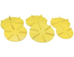 Buyers Products 1308900 18" Yellow Poly Spinner, CCW 