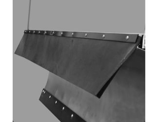 Buyers Products 1309046 45.75" x 3/8" Thick Belted Rubber Snow Deflector 