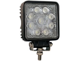 Buyers Products 1492134 4" Square Clear 9 LED Spot Light 