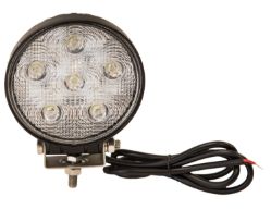 Buyers Products 1492215 Black Powder Coated 4.6" Clear Round 6 LED Spot Light - BUY 1492215