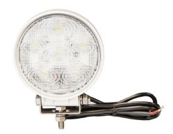 Buyers Products 1493215 White Powder Coated 4.6" Clear Round 6 LED Flood Light - BUY 1493215