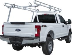 Buyers Products 1501410 Black Powder Coat Aluminum Full Size Ladder Rack - (11.5' x 76-3/8" x 35") - BUY 1501410