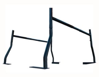 Buyers Products 1501550 Universal Steel Pickup Rack - (6.5" x 77" x 33") 