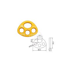 Rotary 16982 3-Hole Rigging Plate 