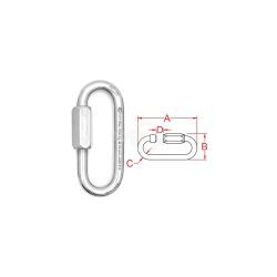 Rotary 16986 Long Oval Quick Link 