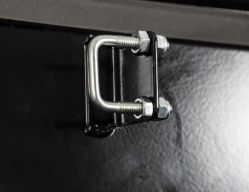 Buyers Products 1701280 14.5" X 34/22.5" X 15" Black Steel Trailer Tongue Box - BUY 1701280