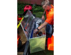 Buyers Products 1701385 15" X 49/37" X 18.5" Diamond Tread Aluminum Trailer Tongue Box - BUY 1701385