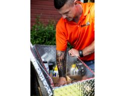 Buyers Products 1701385 15" X 49/37" X 18.5" Diamond Tread Aluminum Trailer Tongue Box - BUY 1701385