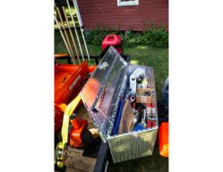 Buyers Products 1701385 15" X 49/37" X 18.5" Diamond Tread Aluminum Trailer Tongue Box - BUY 1701385
