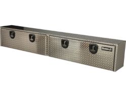 Buyers Products 1701568 18" x 16" x 96" Diamond Tread Aluminum Topside Toolbox - BUY 1701568
