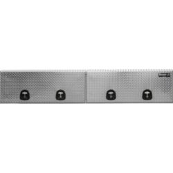 Buyers Products 1701770 16" x 96" x 18" Diamond Tread Aluminum Topsider Truck Box w/ Flip-Up Doors - BUY 1701770