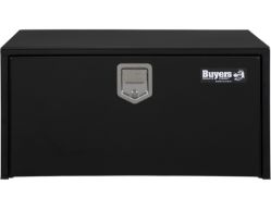 Buyers Products 1702105 18" x 18" x 36" Black Steel Underbody Drop Door Toolbox with Rotary Paddle Latch - BUY 1702105