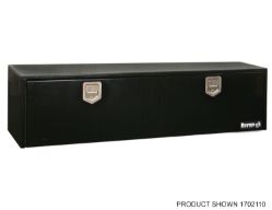 Buyers Products 1702110 18" x 18" x 48" Black Steel Underbody Drop Door Toolbox with 2 Rotary Paddle Latches - BUY 1702110