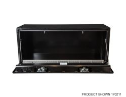Buyers Products 1702100 18" x 18" x 24" Black Steel Underbody Drop Door Toolbox with Rotary Paddle Latch - BUY 1702100
