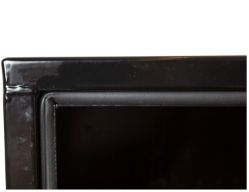 Buyers Products 1703150 14" x 12" x 24" Black Steel Underbody Drop Door Toolbox with Rotary Paddle Latch - BUY 1703150