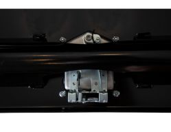 Buyers Products 1702100 18" x 18" x 24" Black Steel Underbody Drop Door Toolbox with Rotary Paddle Latch - BUY 1702100