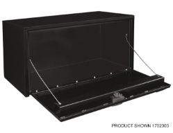 Buyers Products 1702295 18" x 18" x 18" Black Steel Underbody Drop Door Toolbox with T-Handle Latch - BUY 1702295