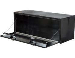 Buyers Products 1702310 18" x 18" x 48" Black Steel Underbody Drop Door Toolbox with 2 T-Handle Latches - BUY 1702310