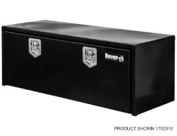 Buyers Products 1702300 18" x 18" x 24" Black Steel Underbody Drop Door Toolbox with T-Handle Latch - BUY 1702300