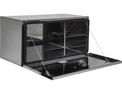 Buyers Products 1702653 18" x 18" x 30" Highly Polished Steel Underbody Toolbox with Stainless Steel Door - BUY 1702653