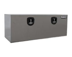Buyers Products 1702653 18" x 18" x 30" Highly Polished Steel Underbody Toolbox with Stainless Steel Door - BUY 1702653
