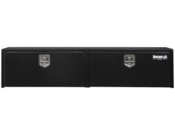 Buyers Products 1702940 16" x 13" x 72" Black Steel Topside Toolbox with T-Handle Latch - BUY 1702940